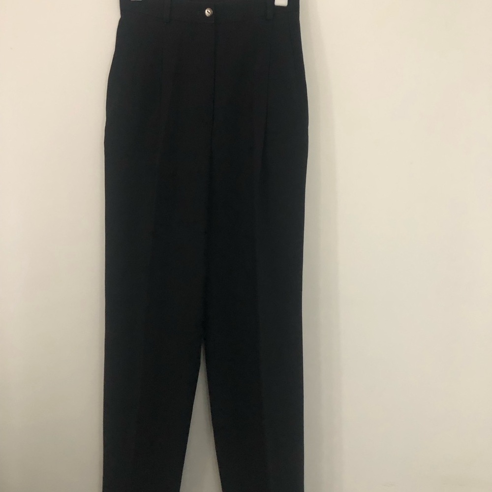 State of Claude, Montana VTG high, narrow waisted wool black pants size 8